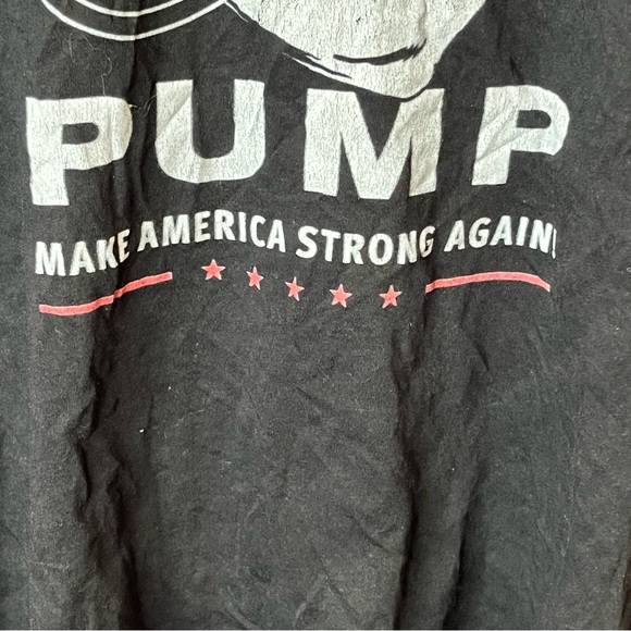 American AF Make America Strong Again Trump Muscle Ayer Size XL - Picture 5 of 6